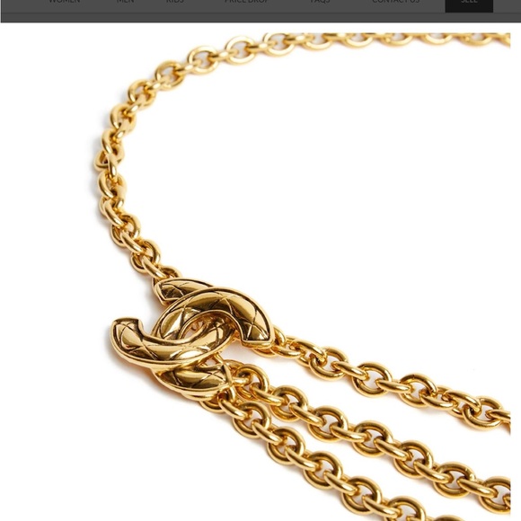 Chanel Gold Tone CC Logo Belt - Picture 2 of 7